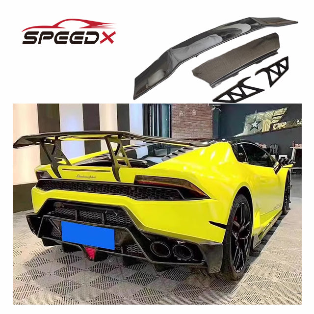 Carbon Spoiler for Lamborghini Huracan LP580 LP610 EVO Upgrade DMC Style Body Kit Carbon Fiber Spoiler
