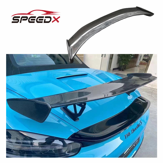 Carbon GT4 Spoiler for Porsche 718 Cayman Boxster Upgrade GT4 Body Kit 718 Carbon Fiber Rear Spoiler Wing