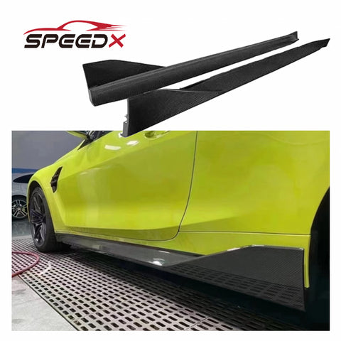 MP Carbon Side Skirt for BMW G80 M3 G82 M4 Body Kit G80 G82 MP Style Carbon Fiber Side Skirt