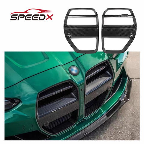 VORSTEINER Style Carbon Front Grille for BMW G80 M3 G82 M4 Upgrade Body Kit G80 G82 V Style Carbon Fiber Front Bumper Grille